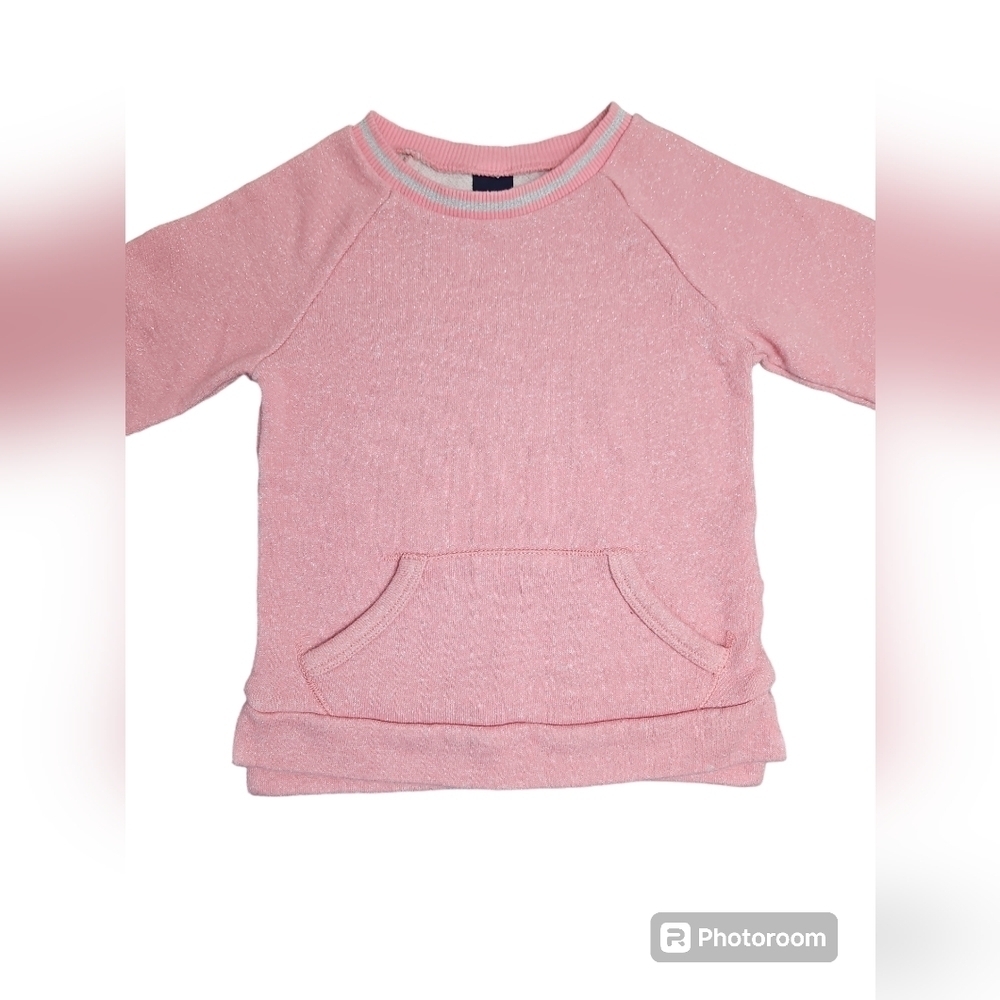 Gap Girls Toddler Sweater Pink Silver Size 2 - Picture 3 of 5